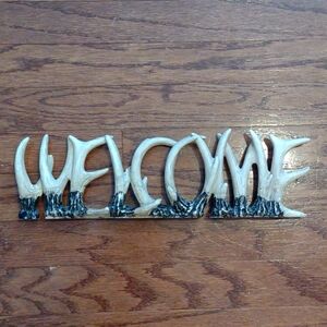 Antler Welcome Sign